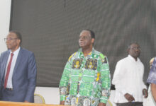 Le président Bendjo en chemise du Pdci-Rda.